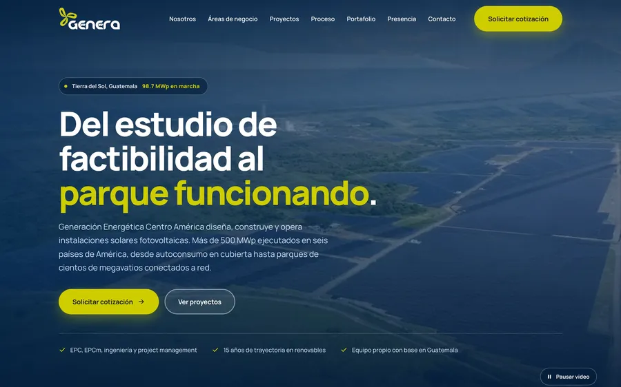 Sitio nuevo de Genera SL